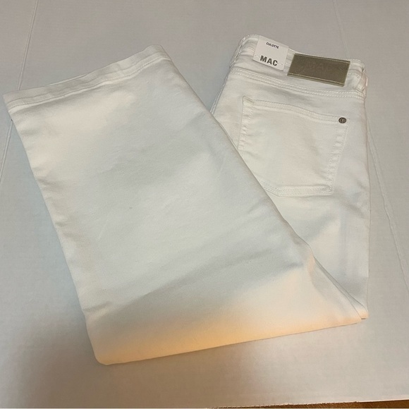 MAC Rich Jeans in White, Organic Cotton Rich Culotte Cropped Denim, Size… - Picture 11 of 14